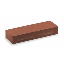 Single Grit Sharpening Stone, 11-1/2" L x 2-1/2" W x 1/2" H, Aluminum Oxide, Fine