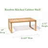 Lipper International Bamboo Kitchen Cabinet Shelf for Organizing a Pantry