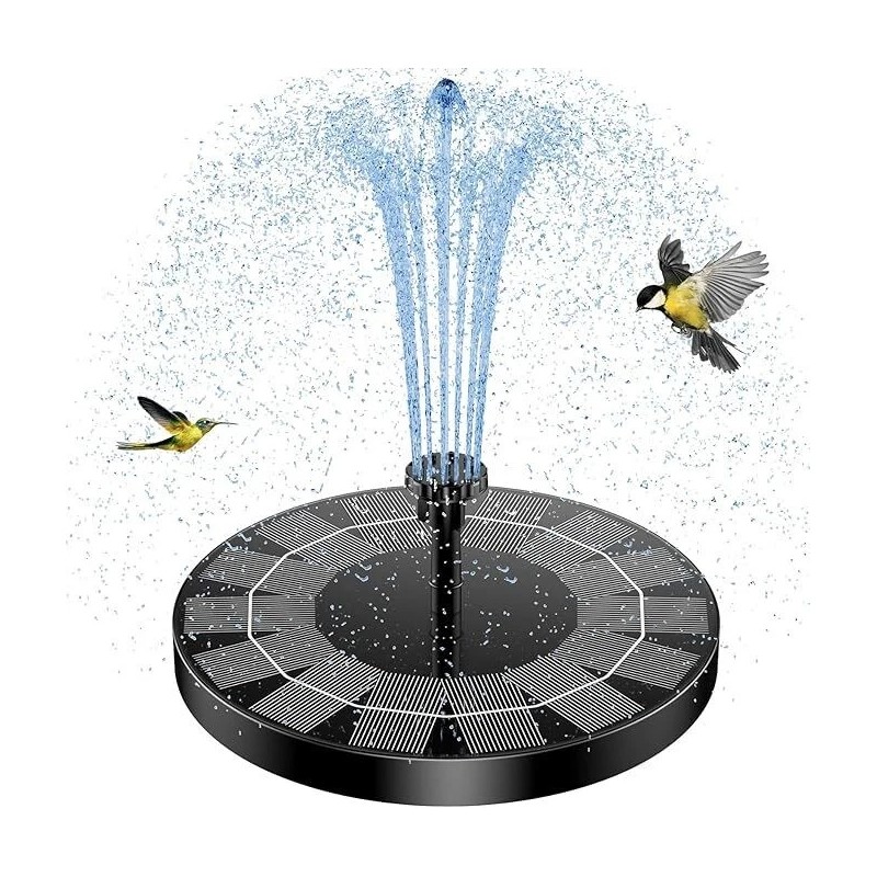 AISITIN Solar Power Bird Bath Fountain Pump Upgrade 2.5W 160mm