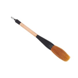 ZONADAH Chinese Calligraphy Brush 26cm Chinese Sumi Drawing Brush Pen Wolf Hair Traditional Writing Watercolor Brush Ink Pen for Drawing Painting Writing Brown