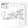 Antimbee 6-Pack Double Curtain Rod Bracket, Adhesive No Drill Curtain