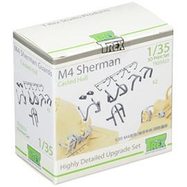 TEREX STUDIO TR35023 1/35 M4 Sherman Tank Light Scope Guard Set for Cast Body (2 Cars) Plastic Model Parts