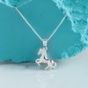 FIVE-D Necklace Pendant Small Horse Pony 925 Silver Children's Pendant,