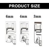 3PCS Rolled Hem Foot Set - Sewing Machine Foot Kit