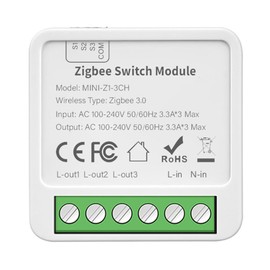 Snblzhef Tuya Zigbee 3 CH DIY Smart Switch 3-Way Control Light Relay Smart Life Wireless Remote Control Zigbee Switch Module