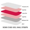YIZHUO Semi-Cured Gel Nail Strips Kit - Nude Pink Bikini