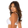 RELLECIGA Women's White Push Up Bikini Top Twist Front Underwire