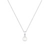 Elli Diamonds Women's Freshwater Cultured Pearl Diamonds Necklace (0.03 Carat)