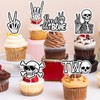 36Pcs Bad Two The Bone Cupcake Toppers Bad 2 The