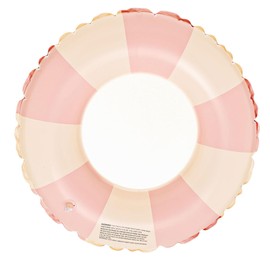 BLOOPIC Swim Ring Float, For Kids, Adults, Underarm Type, 60, 70, 80, 90, 100, 110, 120, Scandinavian Style, Retro Stripes, Thick PVC Material, For Girls, Boys, Summer Vacation, Swimming, Pool, Beach