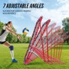 Baseball Rebounder Net 3.8×4.5 FT Volleyball Pitchback 14 Adjustable Angles