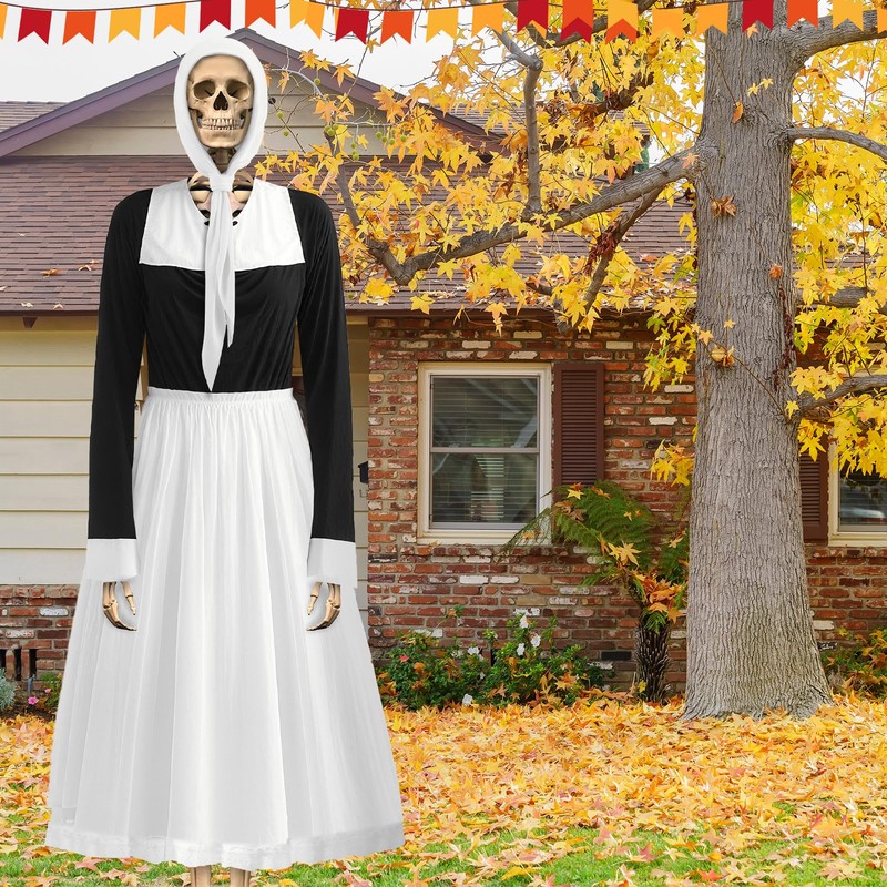 Yahenda 2 Pcs 12 ft Skeleton Accessories Thanksgiving 12 ft