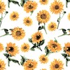 Urban Villa Dinner Napkins Sunflower Print Cloth Napkins (Set of