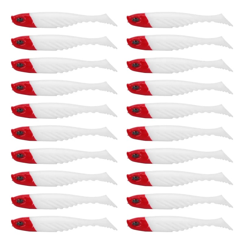 .c Señuelos De Pesca, 20 Unidades, Cebo Blando, 7 Cm,