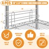 MorningRo 4 Pcs Chrome Wire Shelf Ledge 18" L x