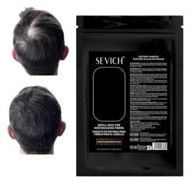 Repuesto para Frasco Sevich Fibras Capilares Naturales Adherentes Disimula Calvicie y Zonas con Caída de Cabello 100g en Sobre Microfibras Capilares (Café Oscuro)