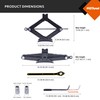 AV Steel Scissor Jack for Car 1.5 Ton (3306 lbs)
