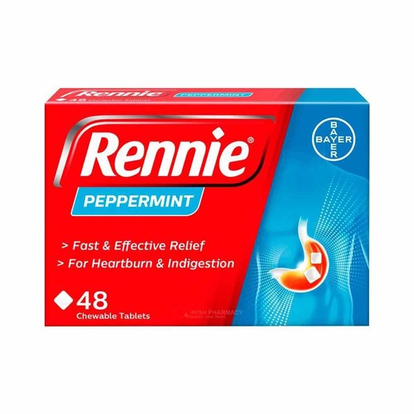 Rennie Peppermint Tablets 24 Pack