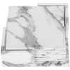Nordic Style Cup Mat Marble Pattern Coaster Heat Insulated Waterproof
