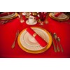 LinenTablecloth 17-Inch Polyester Napkins (1-Dozen) Red