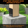 FMhotu 4x4 Concrete Post Base(2 PCS), Deck Post Base Holder