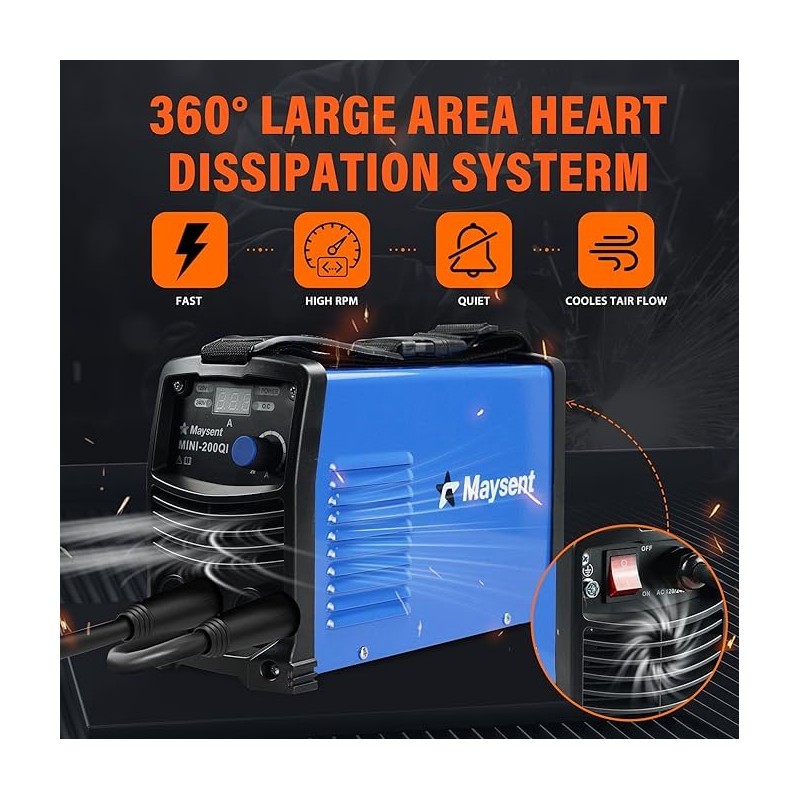 MAYSENT 140Amp 120V/240V Dual Voltage Portable ARC Stick Welder