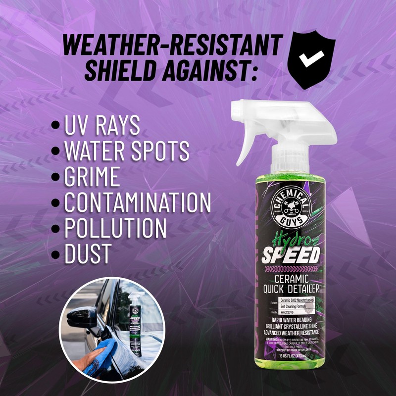 Chemical Guys HydroSpeed Ceramic Quick Detailer Spray - SiO2 Shine