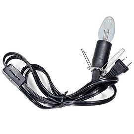 Hypnotic Gems Gallery: Premium UL Listed Cord and Bulb for Salt Lamps, Pumpkins, Christmas Villages, and More