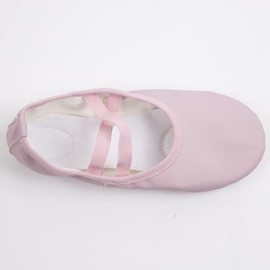 ARCLIBER Zapatillas de Ballet en Suave Piel de PU en Polvo para niños, niñas y Mujeres 17.5 cm