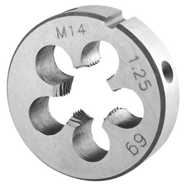 Burkit M14 x 1.25 - Troquel de rosca redondo, M14 x 1.25, para mano derecha