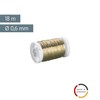 Gütermann/KnorrPrandell 6468845 - Filo Arrotolato, 0,6mm, Colore: Ottone