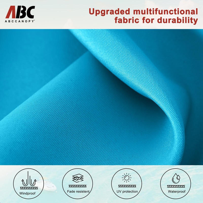 ABCCANOPY Patio Umbrella 11FT - Outdoor Half Umbrellas for Patio,