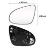 OWITAT Heated Mirror Glass Compatible with Toyota Camry 2012-2017/Avalon 2013-2018,Left
