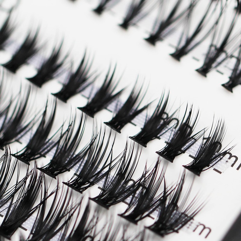 Bodermincer Lash Extension 240pcs D Curl 10D+20D+30D 10-16mm/12-18mm Mixed Cluster
