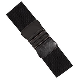 Ro Rox Tara Vintage Wide Elastic 50s Retro Nurse Belt, black