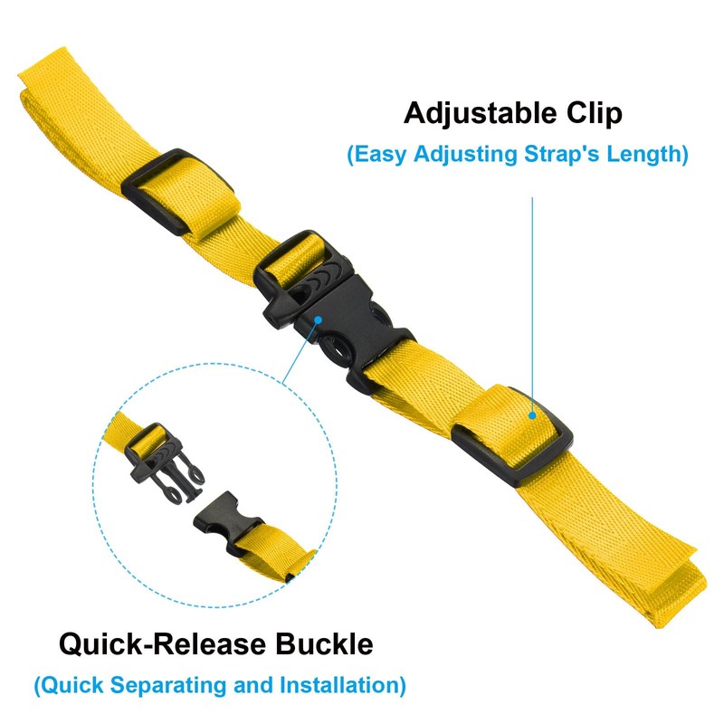 PATIKIL Backpack Belt Strap, 2 Pack Nylon Webbing Adjustable Replacement