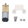 12V DC Geared Motor with Fixed Base Single Shaft Brushed