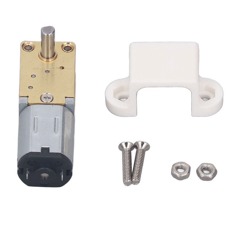 12V DC Geared Motor with Fixed Base Single Shaft Brushed