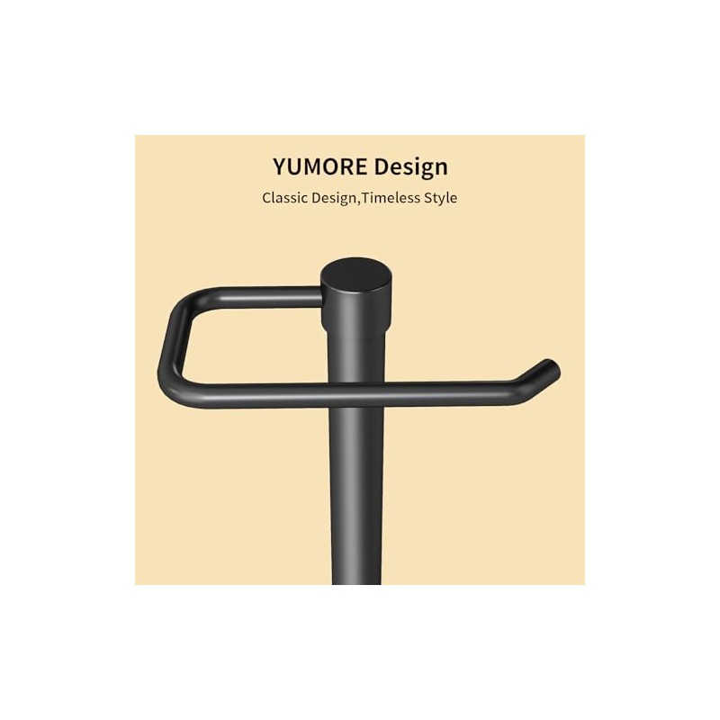 YUMORE Hand Towel Holder Stand Countertop Towel Rack Free Standing