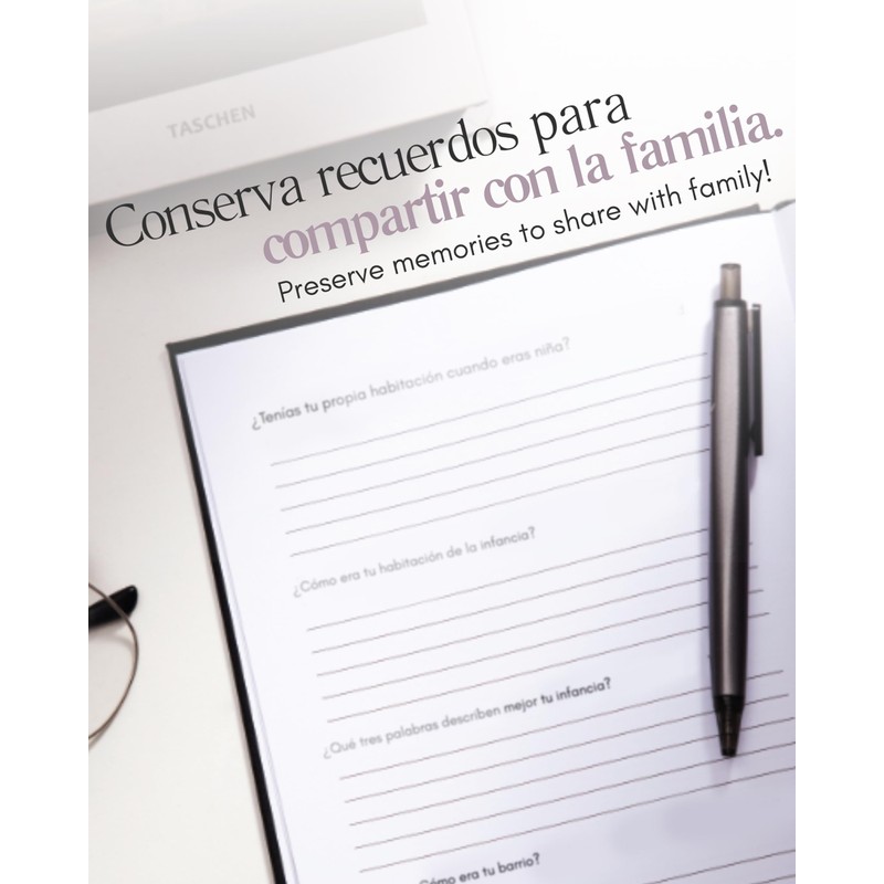 Abuela, comparte tu historia conmigo (Tapa dura): 250+ Preguntas, Regalo