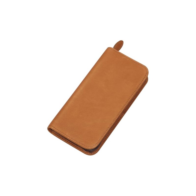 PILOT PSPC01BN Pen Case, Pen Samble, Zipper Pen Case, Brown