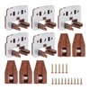 5Pcs Drawer Slide Track Guide Glide with Drawer Guide Metal