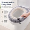 Warm Toilet Seat Cover for Bathroom Comfort – Soft Washable