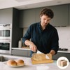 HJJK Bread Slicer for Homemade Bread, Bamboo Bread Slicers with