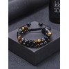 2/4/6PCS Black Obsidian Anklet Bracelets for Women Men Anti-Swelling Magnetictherapy
