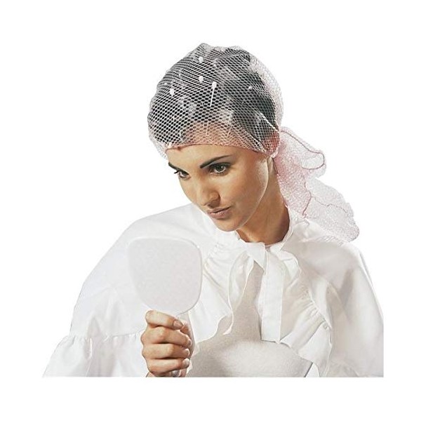 Hairdressing veil, white