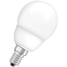 Osram Duluxstar Low Energy Mini Ball 7w SES E14 Warm White 10.000 hr Lamp Life