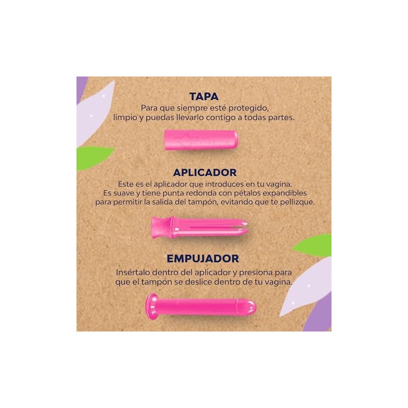 Saba Tampones V-eco con Aplicador Reusable 7 piezas