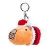 Double Bread Christmas Capybara Plush Keychain, Brown