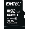 Emtec Class 10 32GB MicroSD Memory Card with SD Adapter,